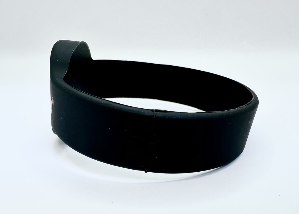 Watch style smart wristband left view
