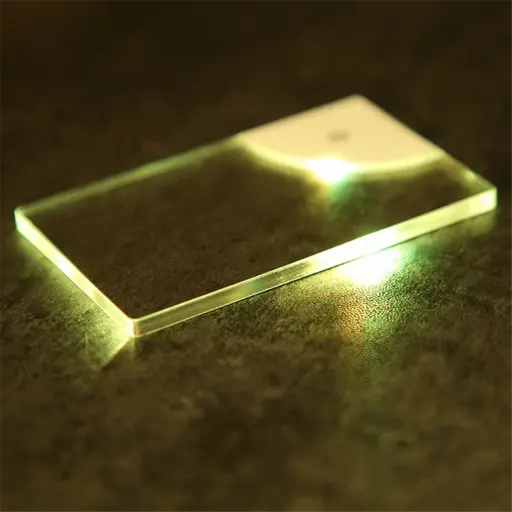 Blank LED business card alternate view