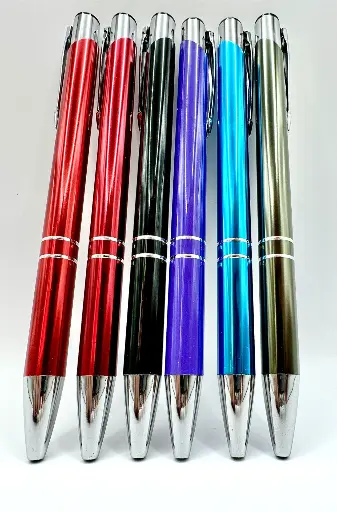 Blank aluminum ballpoint pen alternate view