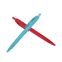 Blank plastic ballpoint pen_teal_red.webp