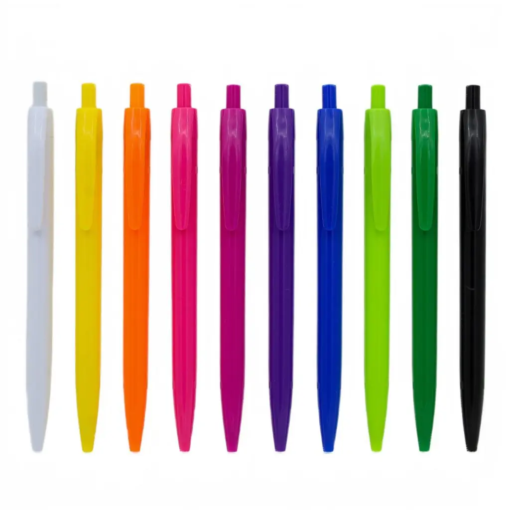 Blank plastic ballpoint pen_multicolor.webp