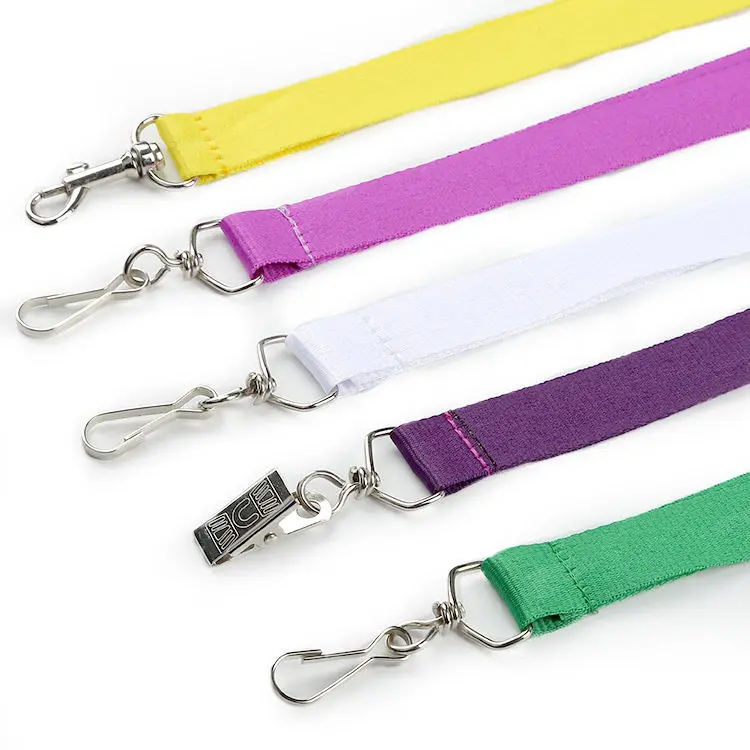 Blank woven lanyard clasp detail