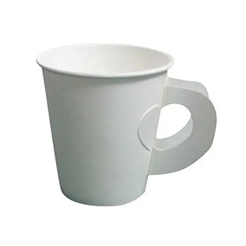 Coffee cup with folding handle alternate view