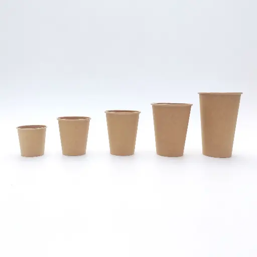 Blank paper coffee cup alternate view