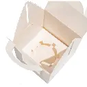 Cake box : muffin box with handle - S open.webp