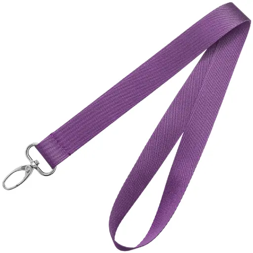 Blank nylon lanyard alternate view