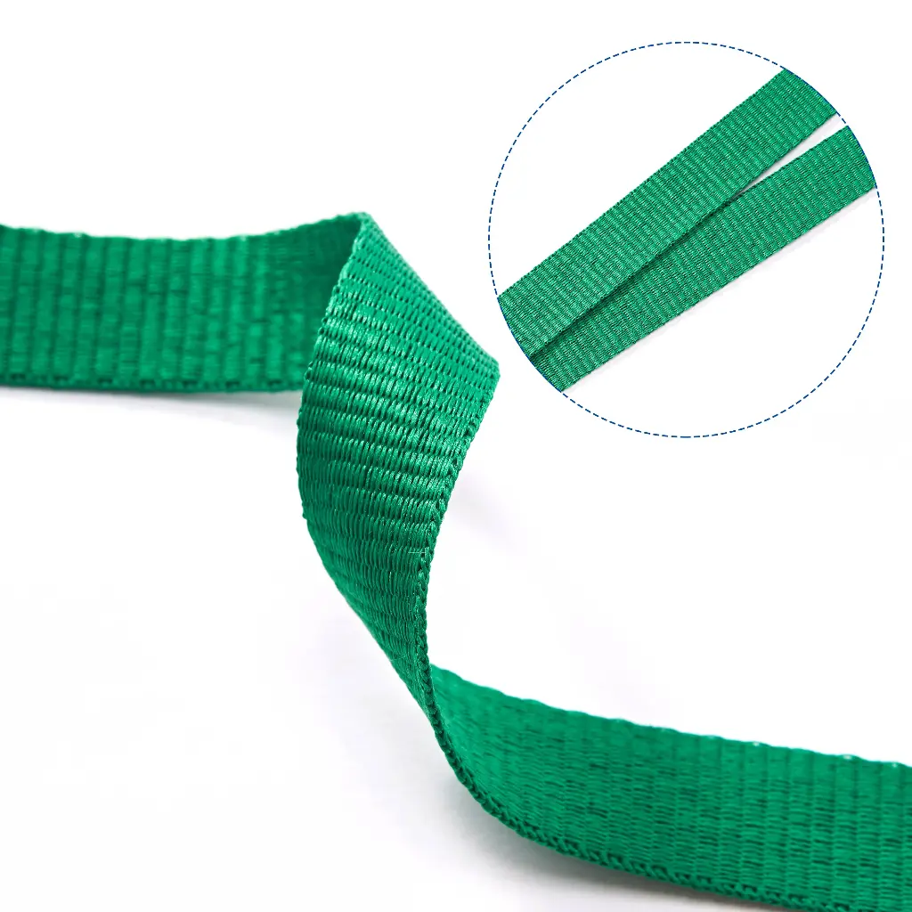 Blank woven lanyard material detail