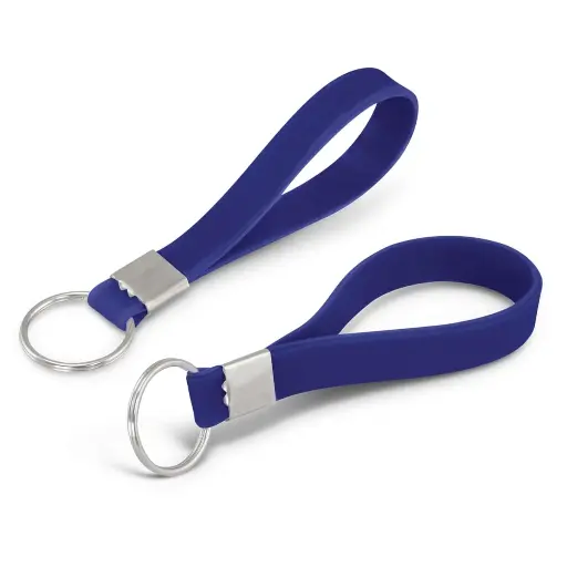 Blank silicone keychain alternate view