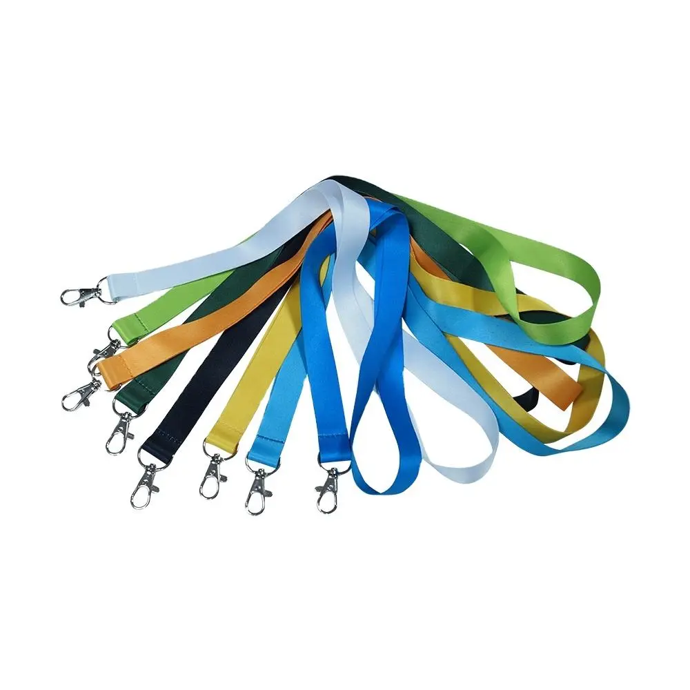 Blank fabric lanyard (Fabric, white, Lanyard - 1.3 mm, Lanyard S - 1.0 cm)