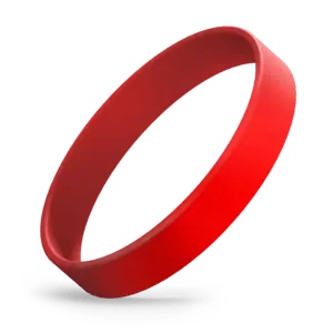 Blank silicone wristband