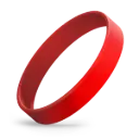 Blank silicone wristband