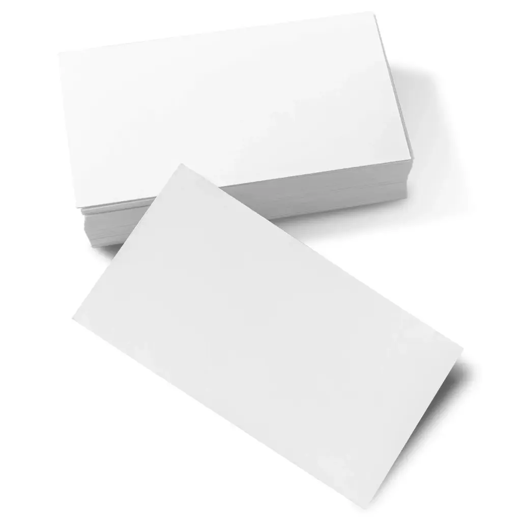 Blank paper business card (white, 50 pcs)