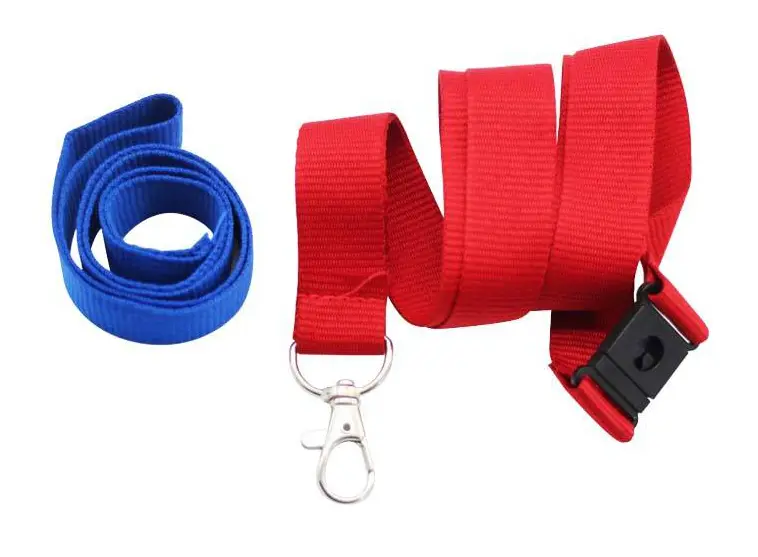 Blank woven lanyard (white, Lanyard - 1.3 mm)