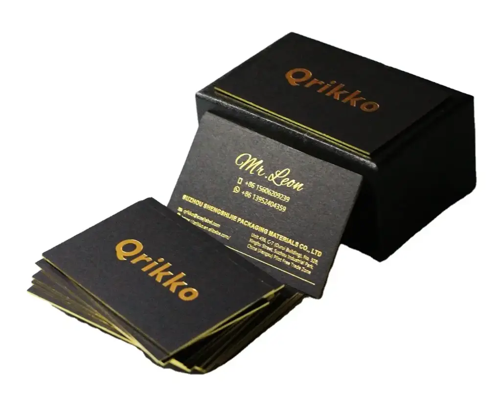 Blank premium paper business card (White, White)