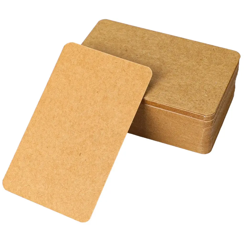 Blank kraft paper business card