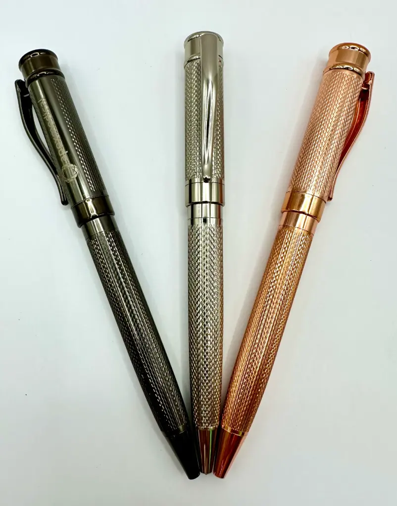 Premium blank brass office pen (black)