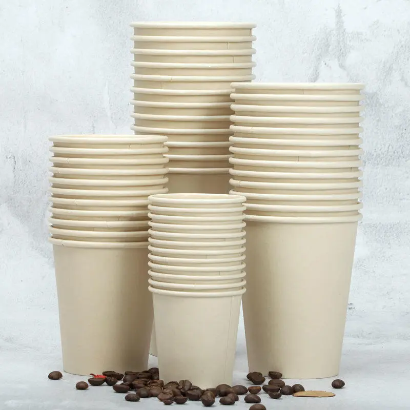 Blank paper coffee cup (S - Espresso cup (4oz), white)