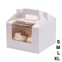 Cake box / muffin box with handle