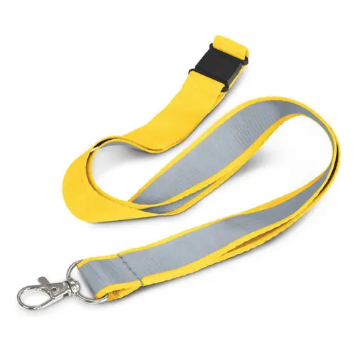 Blank woven lanyard with inlay