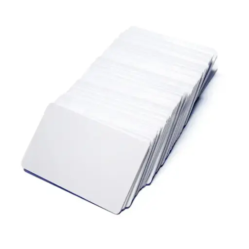 Blank plastic business card